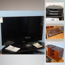 MaxSold Auction: This online auction features Bose wave music system, signed artwork, hand-knotted rugs, gold cross pens, glass top tables, recliner chair, wheelchair, bedroom furniture, costume jewelry, storage cabinet, office supplies, stationery, kitchenware, comics, coins and much more.